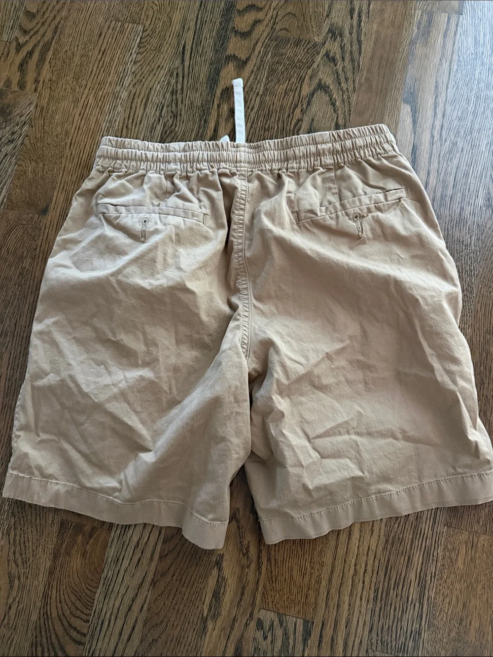 J. Crew Men's Casual Elastic-Waist Shorts in Beige Size Small 8”